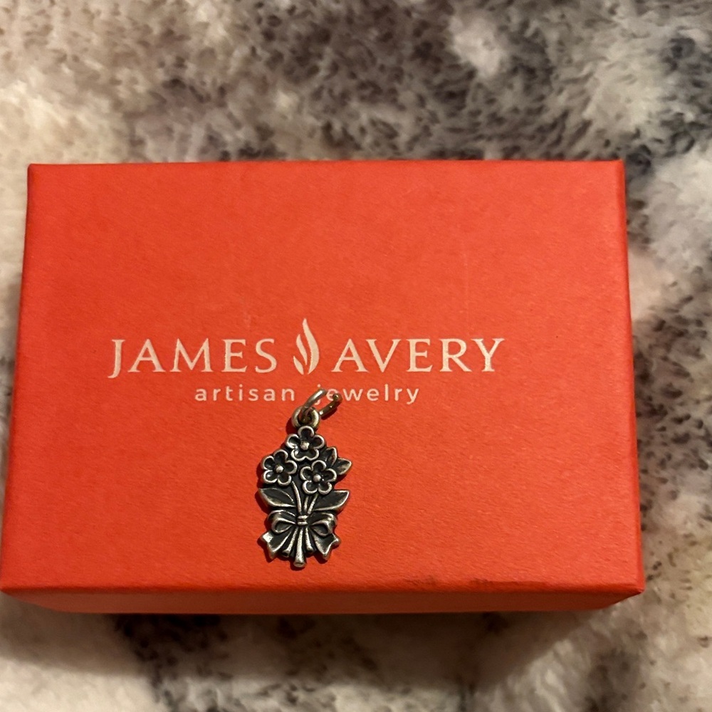 James Avery Silver Flower Bouquet Charm